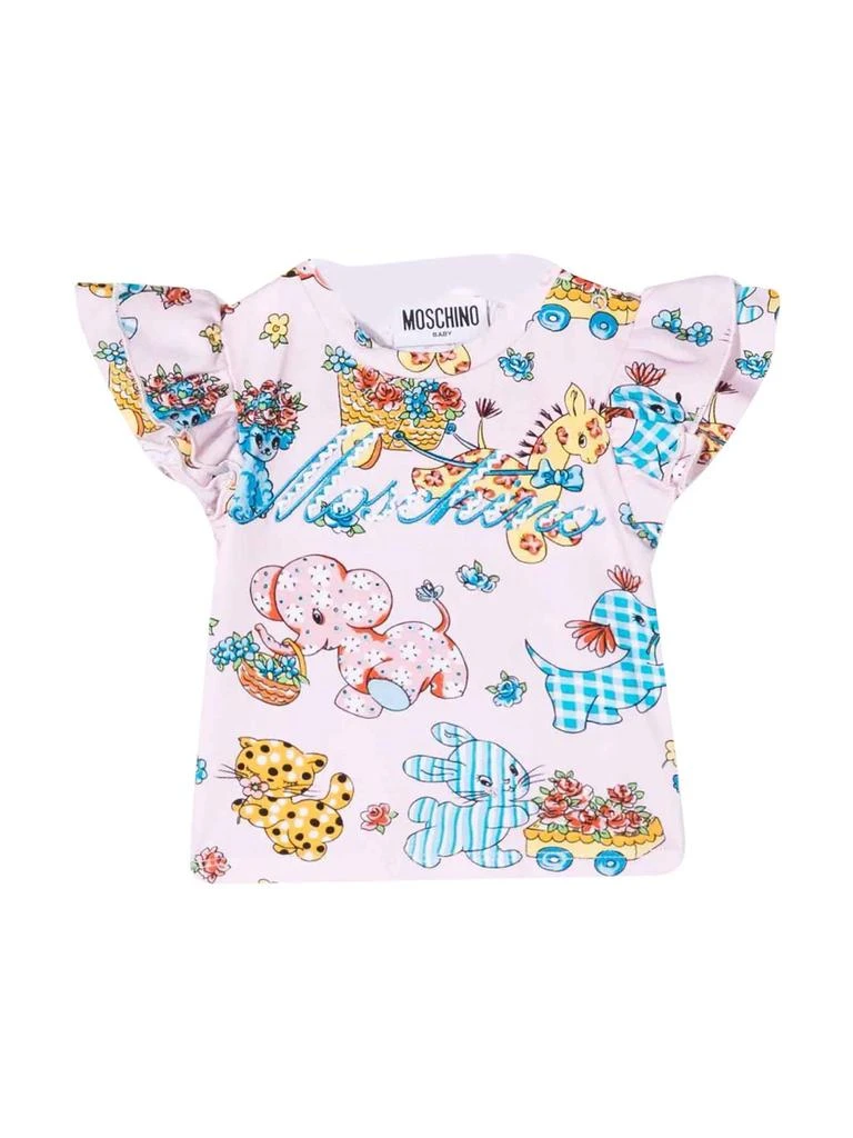商品Moschino|Moschino Pink Baby Girl T-shirt,价格¥1178,第1张图片