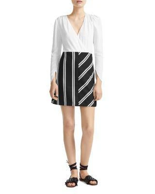 商品Maje|Rolim Striped-Skirt Mini Dress,价格¥1009,第1张图片