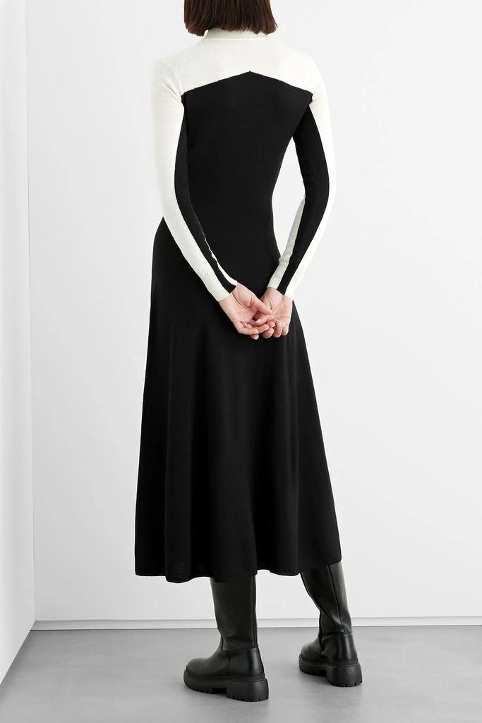 商品IRIS & INK|Willow two-tone merino wool midi dress,价格¥736,第3张图片详细描述