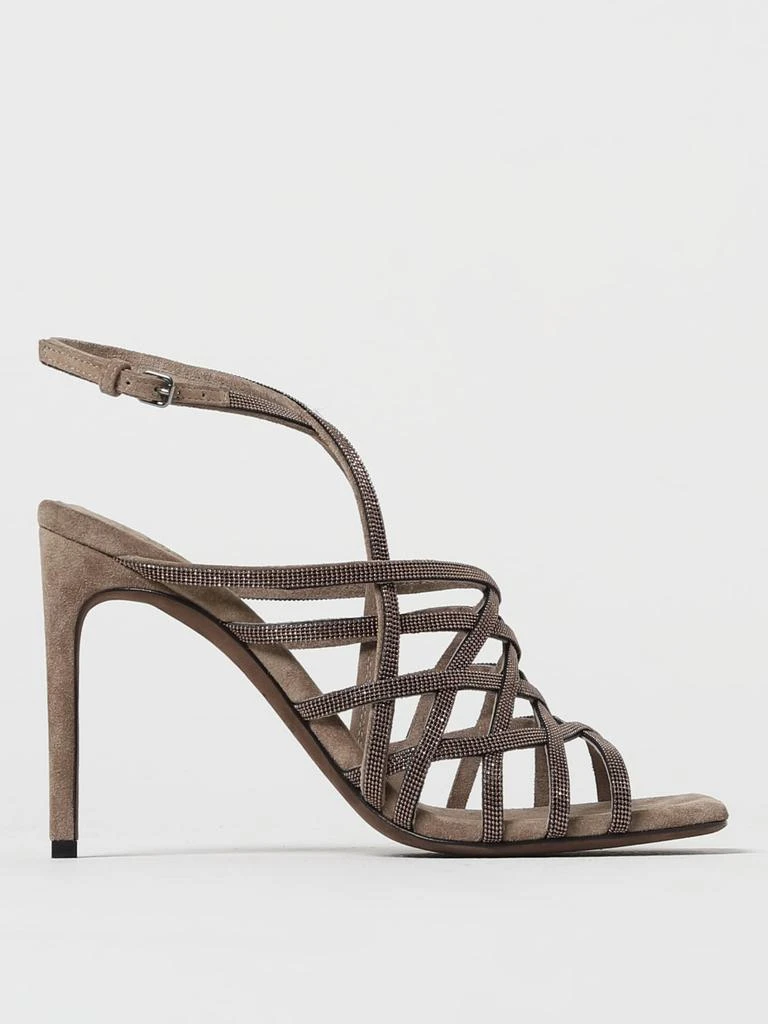 商品Brunello Cucinelli|Heeled sandals woman Brunello Cucinelli,价格¥9889,第1张图片