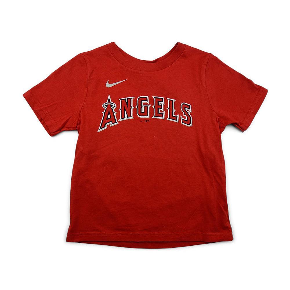 商品NIKE|Los Angeles Angels Mike Trout Toddler Name and Number Player T-Shirt,价格¥167,第4张图片详细描述