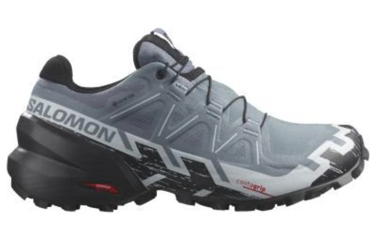 商品[国内直发] Salomon|萨洛蒙 Speedcross 6 GTX W舒适百搭 减震耐磨 低帮 徒步鞋 女款 蓝灰色,价格¥1328,第3张图片详细描述