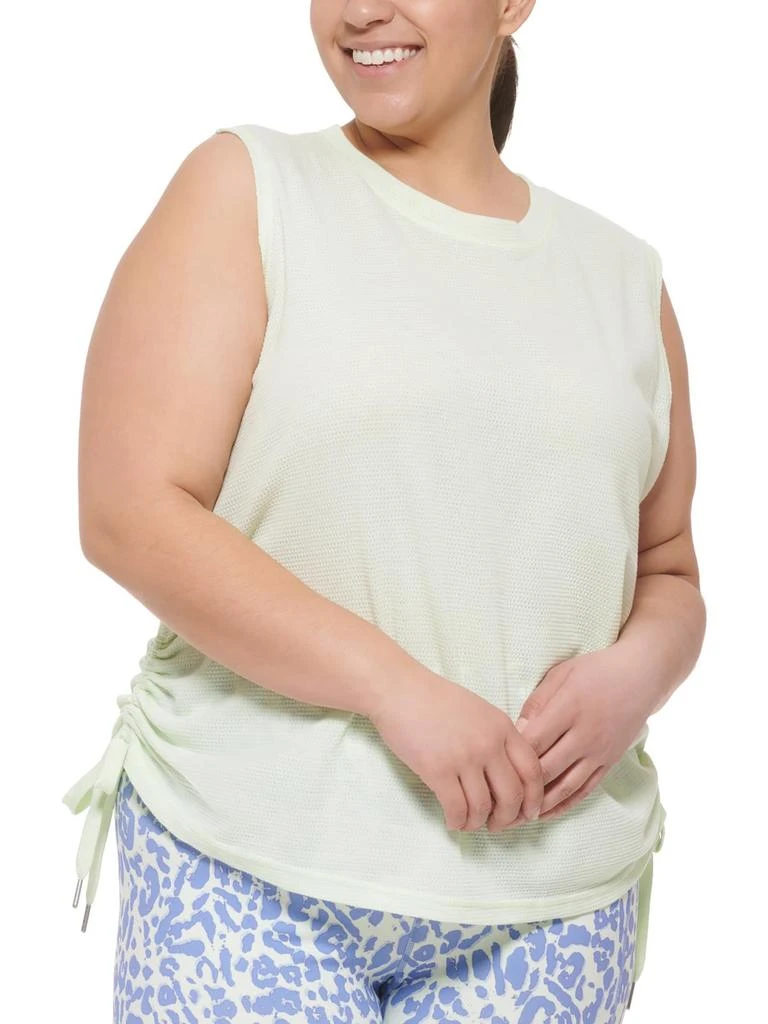 商品Calvin Klein|Plus Womens Moisture Wicking Workout Pullover Top,价格¥112,第2张图片详细描述
