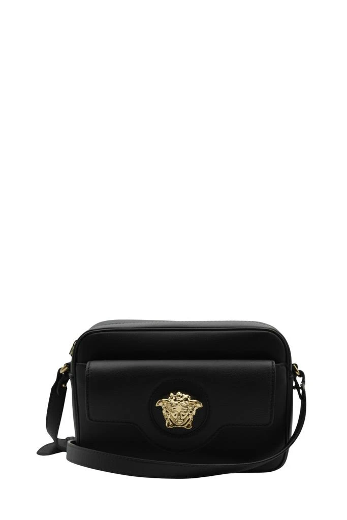 商品Versace|Leather shoulder bag color black,价格¥8912,第1张图片