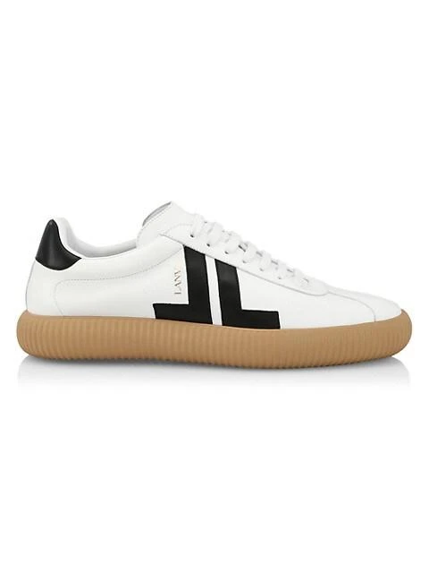 商品Lanvin|Glen Arpege Low-Top Leather Sneakers,价格¥3322,第1张图片