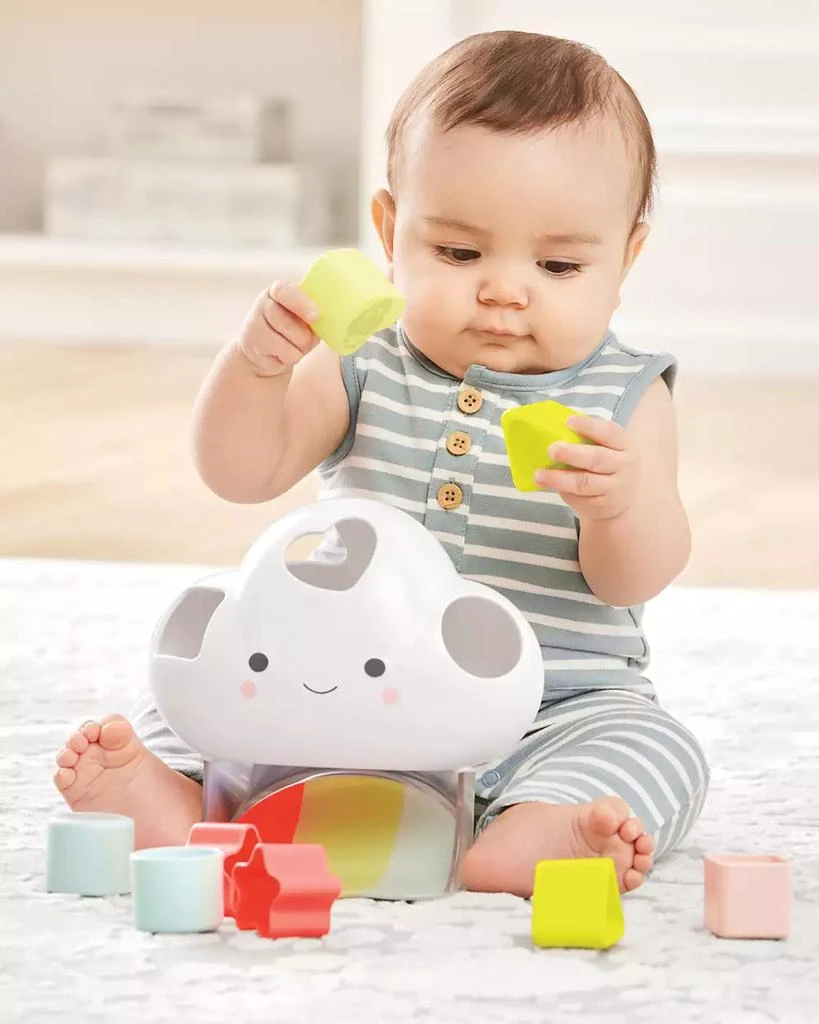 Silver-Tone Lining Cloud Feelings Shape Sorter Baby Toy 商品