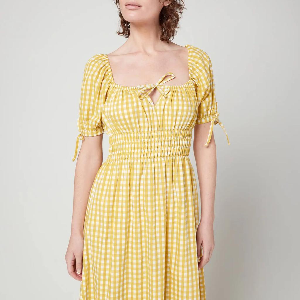 商品Faithfull the Brand|Faithfull The Brand Women's Flora Midi Dress - Mari Check Print,价格¥530,第4张图片详细描述