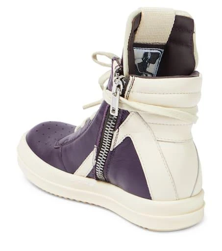 商品Rick Owens|Geobasket皮革高帮运动鞋,价格¥4149,第3张图片详细描述
