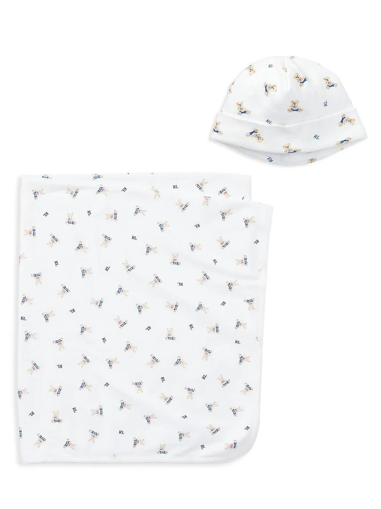 商品Ralph Lauren|Baby's Polo Bar Cotton Blanket,价格¥342,第2张图片详细描述