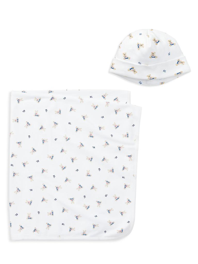 商品Ralph Lauren|Baby's Polo Bar Cotton Blanket,价格¥324,第4张图片详细描述