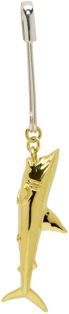 商品Ambush|Silver & Gold Shark Earring,价格¥1337,第2张图片详细描述