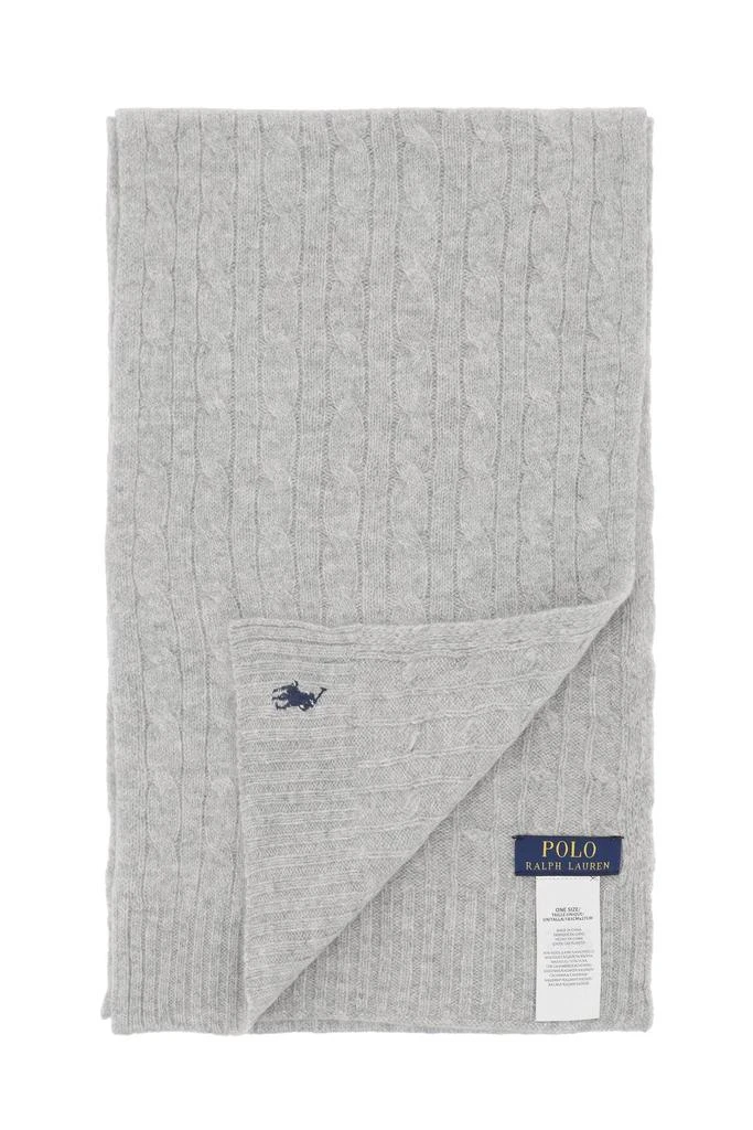 商品Ralph Lauren|Wool and cashmere cable-knit scarf,价格¥578,第2张图片详细描述