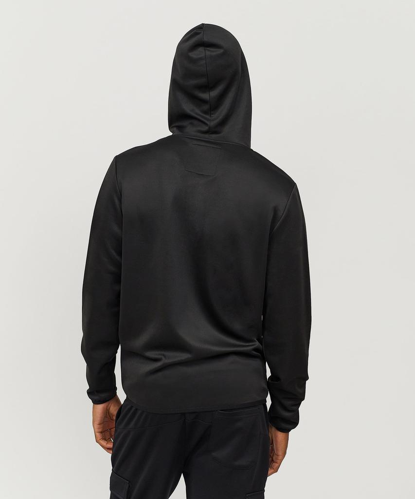 商品Reason Clothing|Hester Black Tech Fleece Hoodie With Zip,价格¥104,第4张图片详细描述