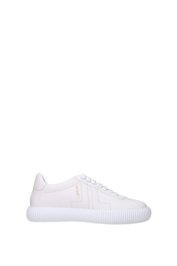 商品Lanvin|Sneakers Leather White,价格¥1636,第1张图片