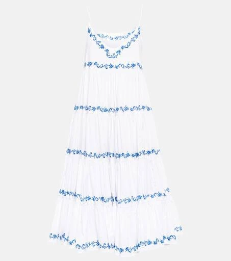 商品CAROLINE CONSTAS|Katrina embroidered poplin midi dress,价格¥2899,第1张图片
