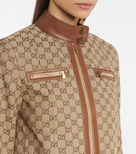 商品Gucci|GG Supreme canvas bomber jacket,价格¥34116,第4张图片详细描述