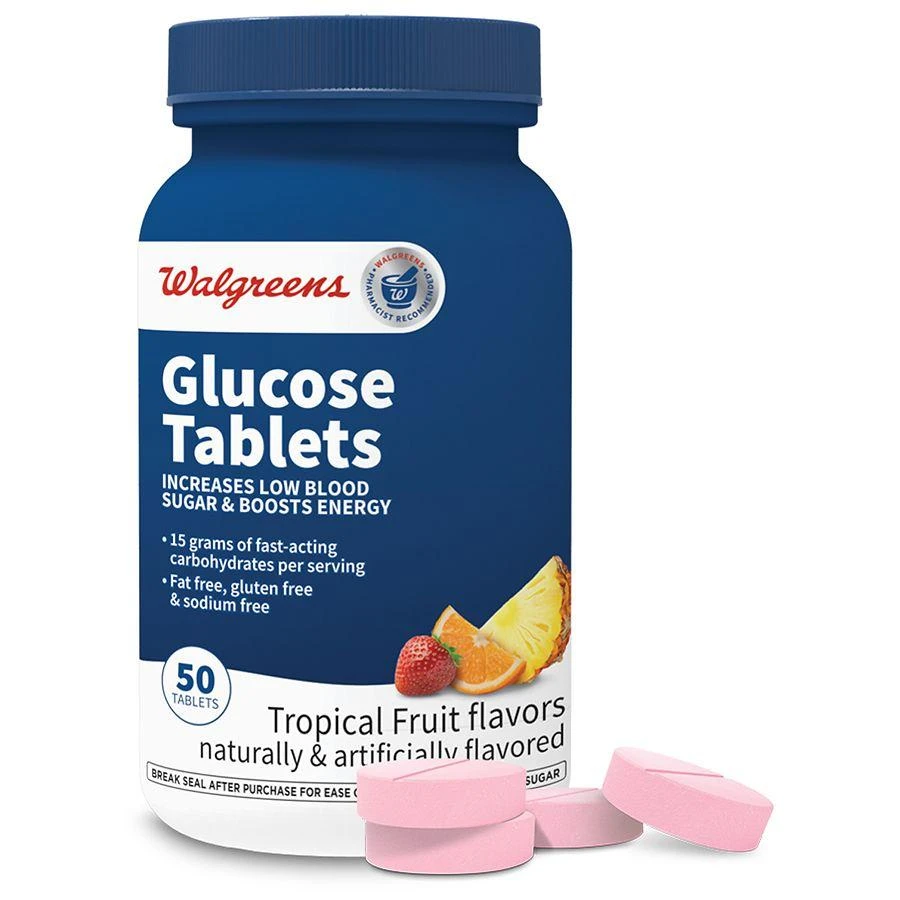 商品Walgreens|Glucose Tablets Tropical Fruit,价格¥59,第3张图片详细描述