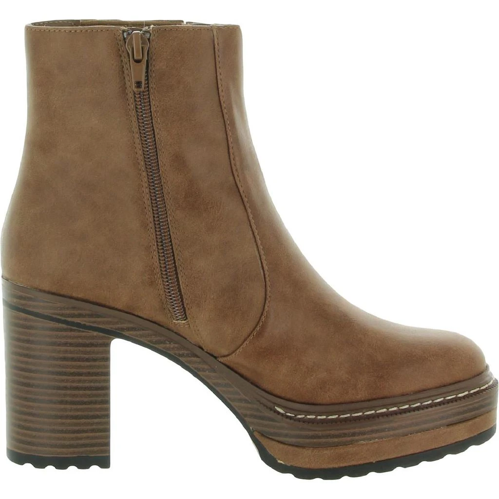 商品Steve Madden|Steve Madden Womens Sarcastic Faux Leather Platform Ankle Boots,价格¥65,第4张图片详细描述