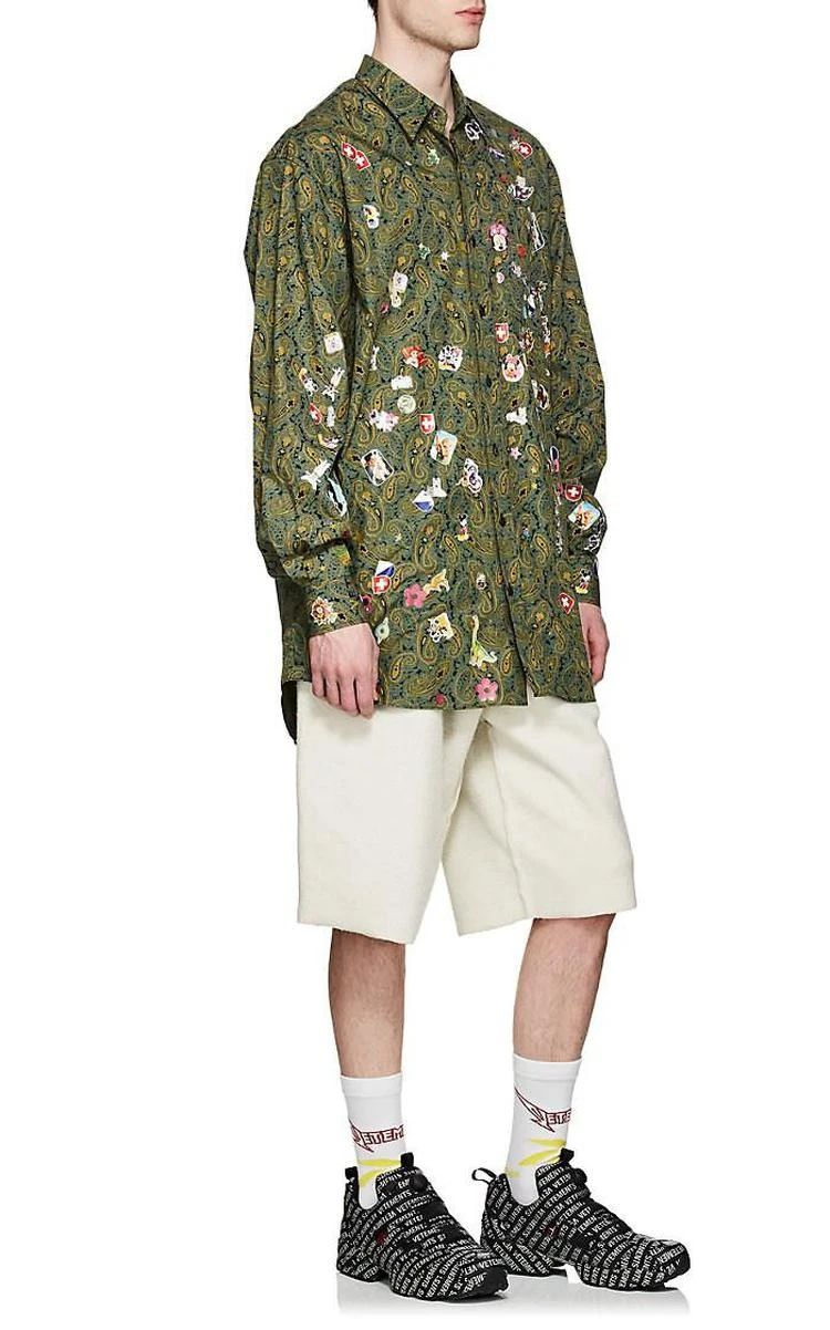 商品Vetements|Cotton-Blend Inside-Out Drop-Rise Shorts,价格¥1263,第2张图片详细描述