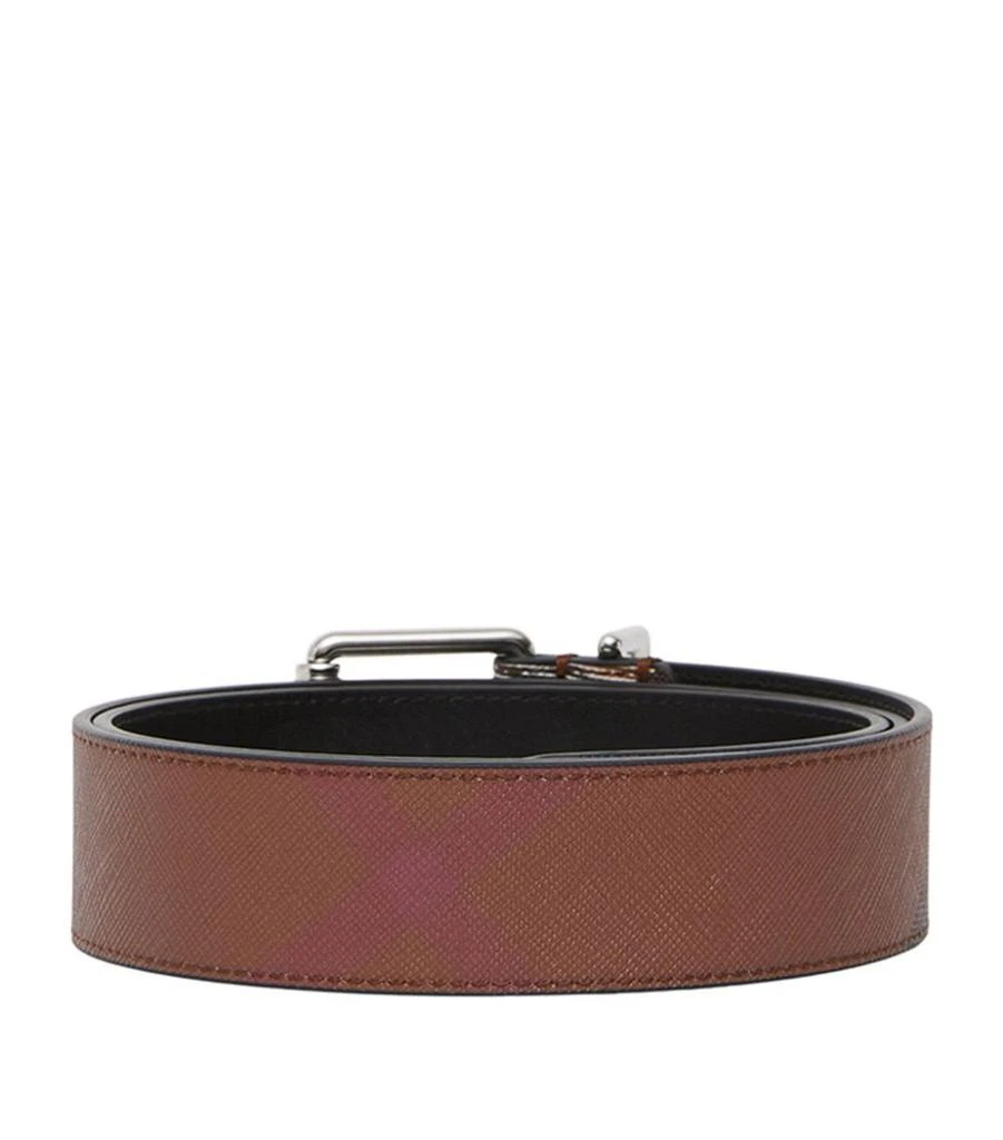 商品Burberry|Leather Check Belt,价格¥3263,第2张图片详细描述