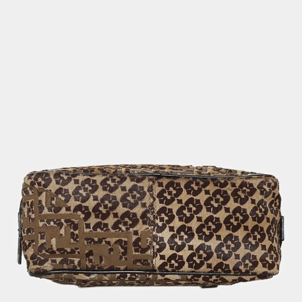 商品[二手商品] Fendi|Fendi Brown Pony Hair Top Handle Bag,价格¥4883,第4张图片详细描述