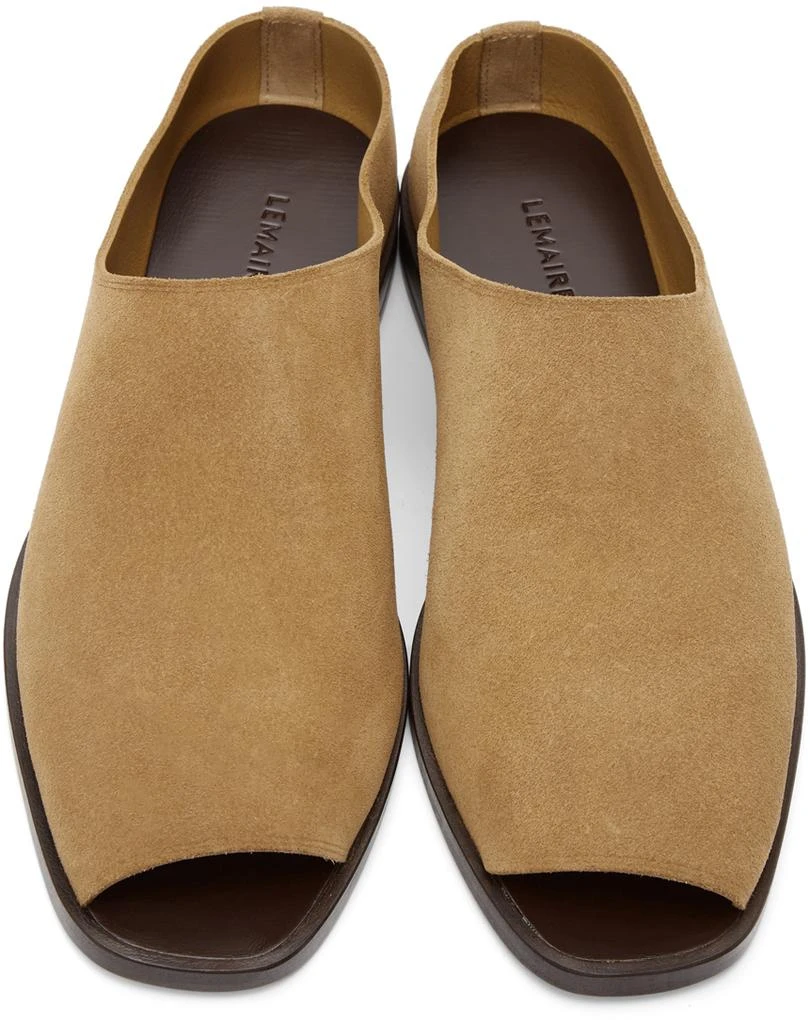商品Lemaire|Beige Flat Mules,价格¥2184,第5张图片详细描述