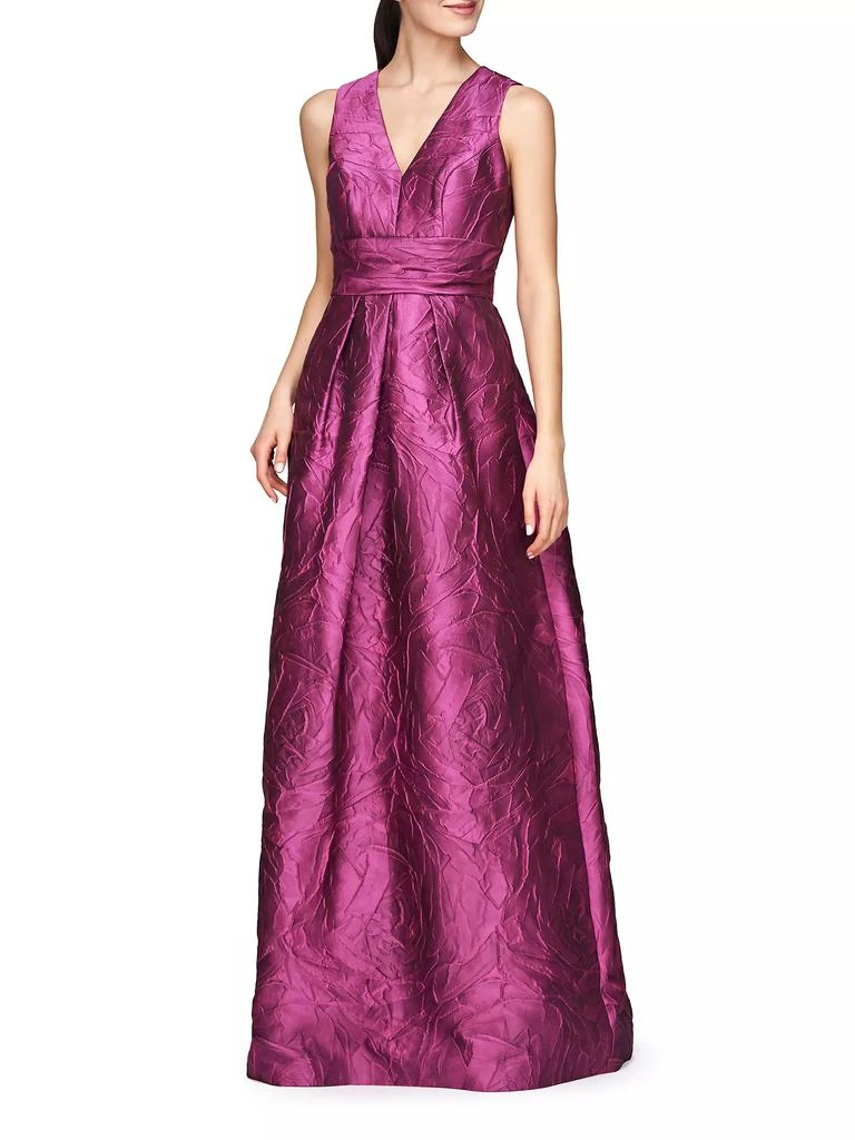 商品Kay Unger|Mariah Jacquard Textured Gown,价格¥2596,第3张图片详细描述