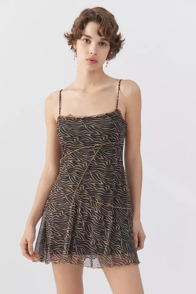 UO Moxie Mesh Mini Slip Dress商品第1张图片规格展示