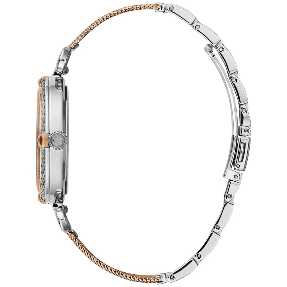 商品GUESS|Women's Swiss Two-Tone Stainless Steel Mesh Bracelet Watch 36mm,价格¥2987,第2张图片详细描述