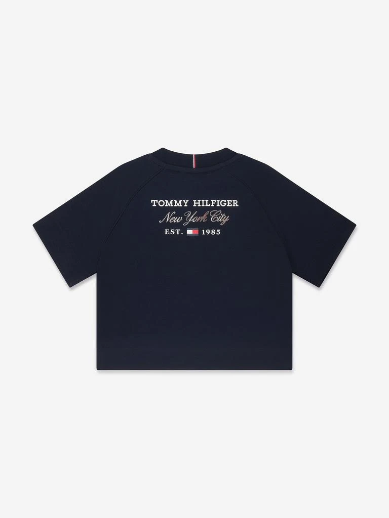 商品Tommy Hilfiger|Tommy Hilfiger Girls Tommy Script T-Shirt in Navy,价格¥158,第2张图片详细描述