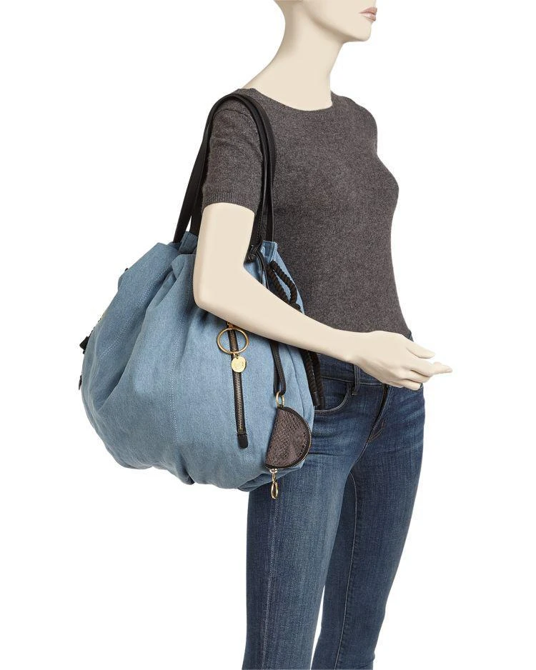 商品See by Chloé|Flo Large Denim Tote,价格¥2036,第2张图片详细描述