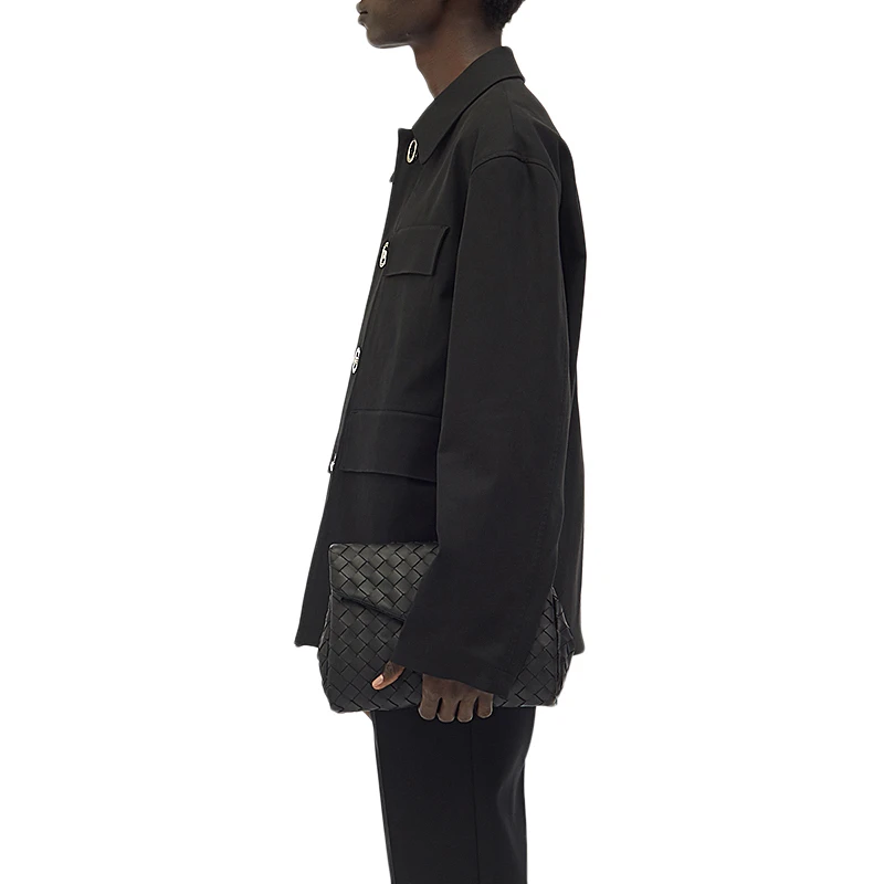 BOTTEGA VENETA 黑色男士手拿包 630233-VCRL2-8803 商品