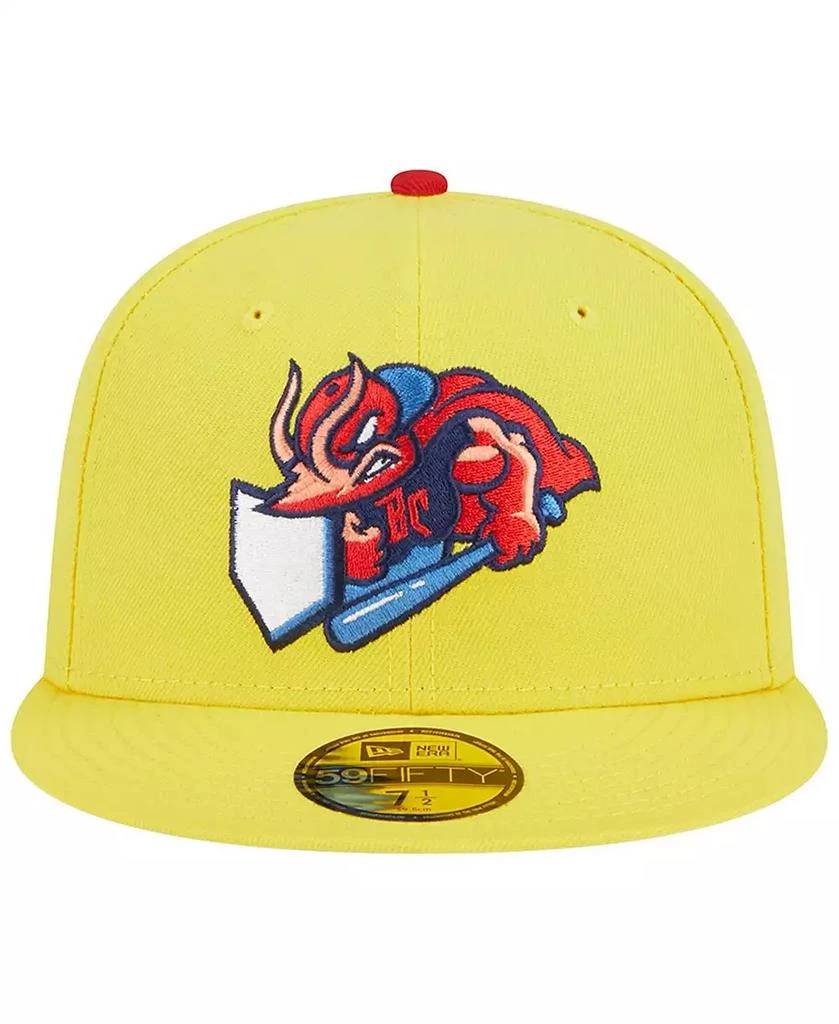 商品New Era|Men's Yellow Jacksonville Jumbo Shrimp Theme Nights Captain Crustacean 59FIFTY Fitted Hat,价格¥324,第3张图片详细描述