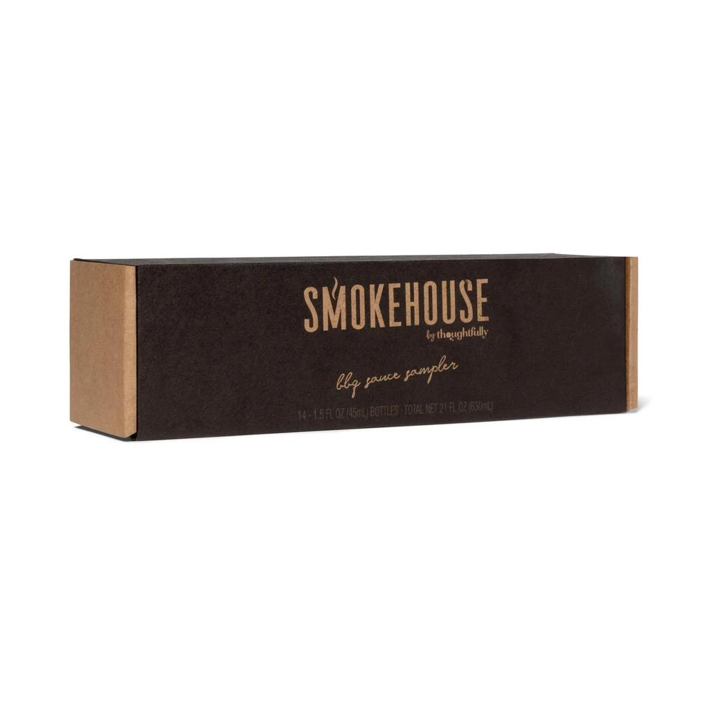 商品Thoughtfully|Smokehouse by , Gourmet BBQ Sauce Sampler Variety Pack Gift Set, Set of 14,价格¥318,第4张图片详细描述