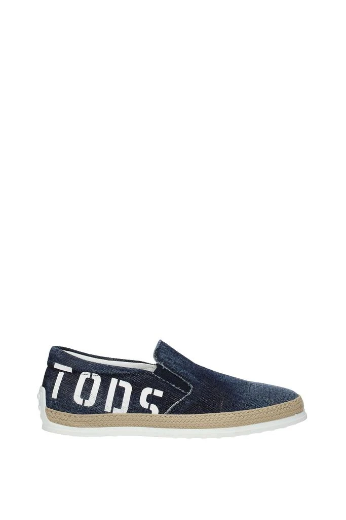 商品Tod's|Slip On Fabric Blue,价格¥1605,第1张图片