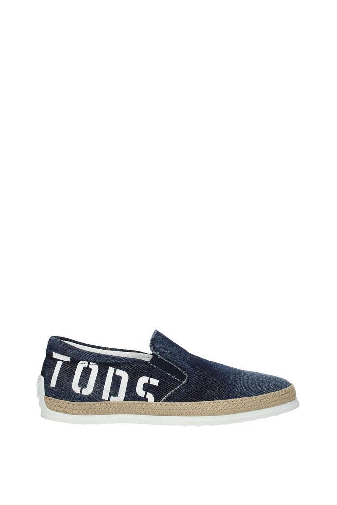 商品Tod's|Slip On Fabric Blue,价格¥1298,第1张图片