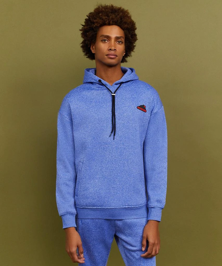 商品Reason Clothing|Wooster Core Collection Premium Hoodie With Patch - Blue,价格¥76,第1张图片