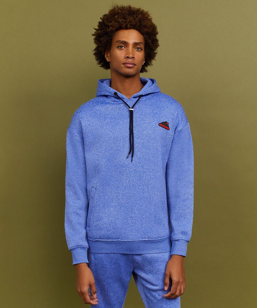 商品Reason Clothing|Wooster Core Collection Premium Hoodie With Patch - Blue,价格¥104,第1张图片