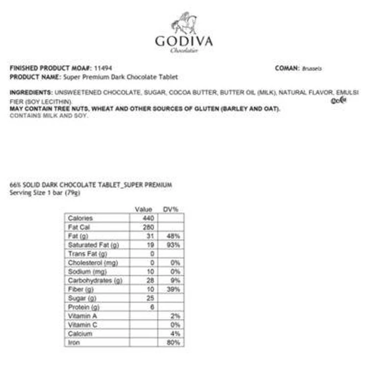 商品Godiva®|Dark Chocolate Lovers Tasting Gift Set,价格¥551,第3张图片详细描述