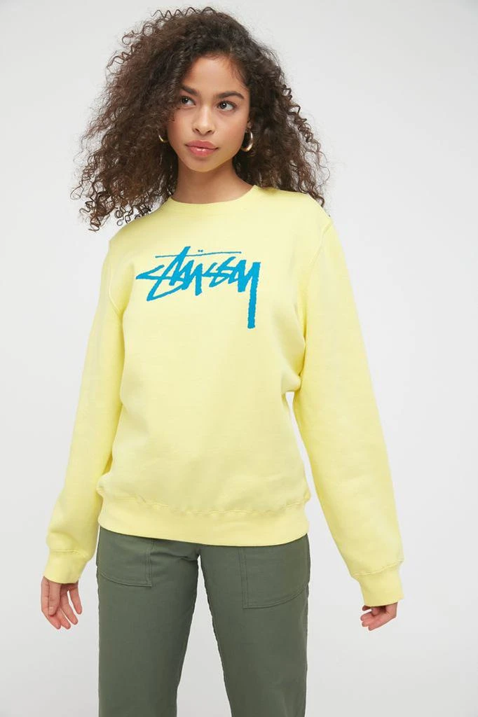 商品STUSSY|Stussy Stock Logo Crew Neck 卫衣,价格¥303,第4张图片详细描述