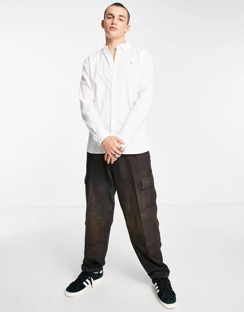 商品ALL SAINTS|AllSaints Hawthorne stretch fit shirt in white,价格¥887,第4张图片详细描述