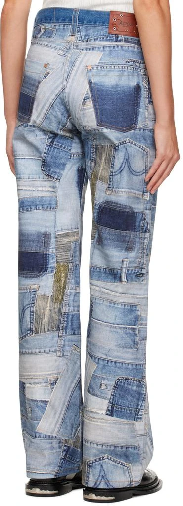 商品ANDERSSON BELL|Blue Patchwork Jeans,价格¥774,第3张图片详细描述