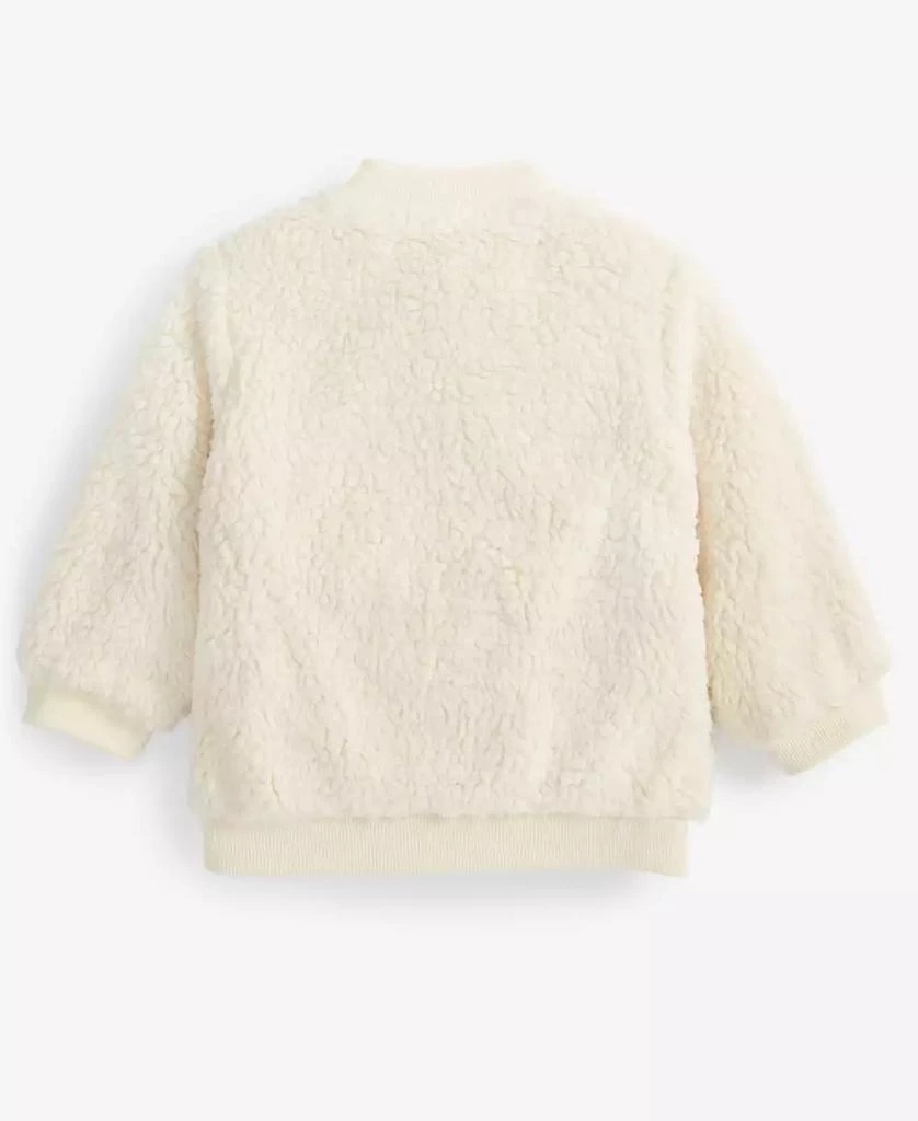 商品First Impressions|Baby Girls Embroidered Faux-Sherpa Jacket, Created for Macy's,价格¥157,第3张图片详细描述