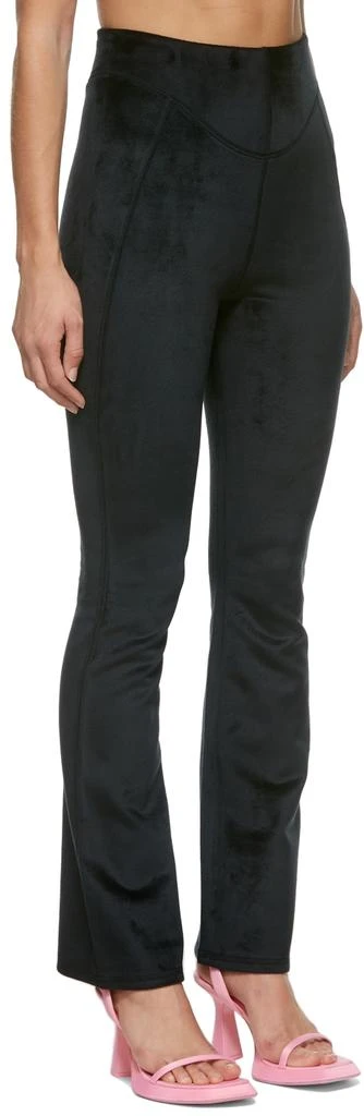 商品Alexander Wang|Black Velour Flared Leggings,价格¥580,第2张图片详细描述