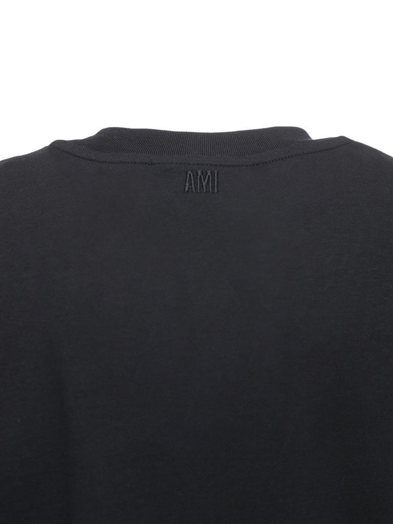 商品AMI|Embroidered Logo Cotton Jersey T-shirt,价格¥988,第7张图片详细描述