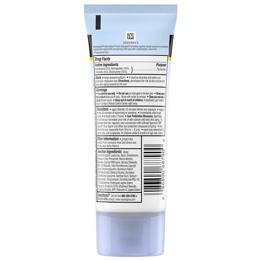 商品Neutrogena|Ultra Sheer Dry-Touch SPF 55 Sunscreen Lotion,价格¥111,第2张图片详细描述