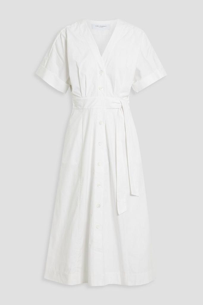 Cayler pleated cotton-poplin midi dress商品第3张图片规格展示