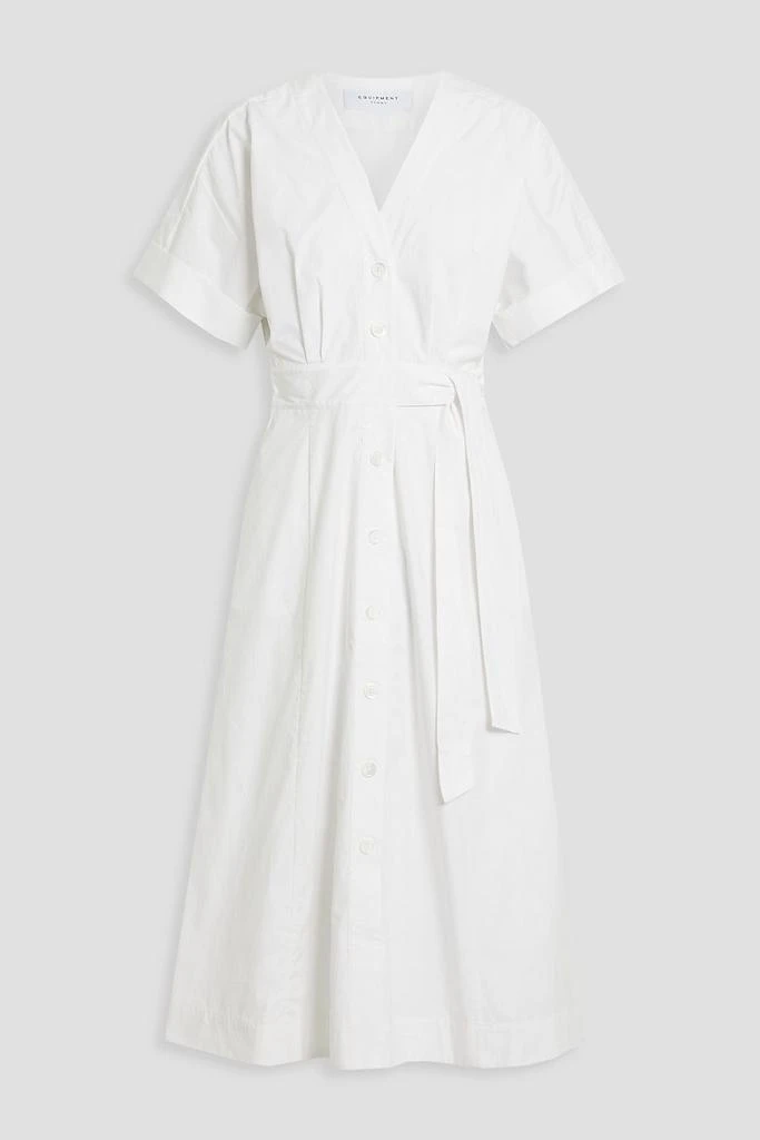 商品Equipment|Cayler pleated cotton-poplin midi dress,价格¥1683,第3张图片详细描述