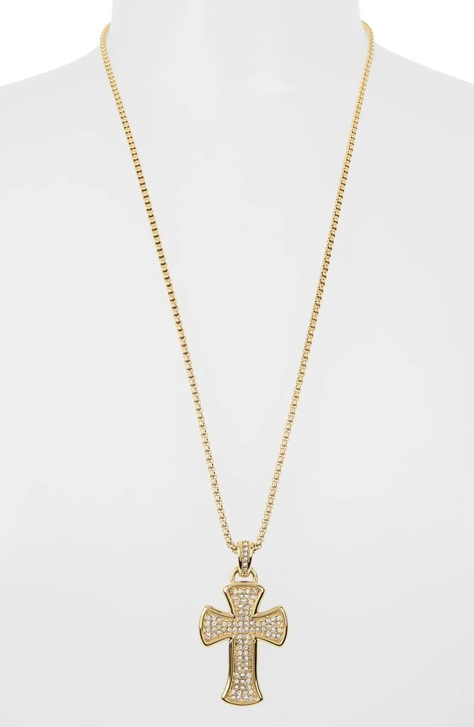 商品American Exchange|Men's Pavé Cross Pendant Necklace,价格¥74,第3张图片详细描述
