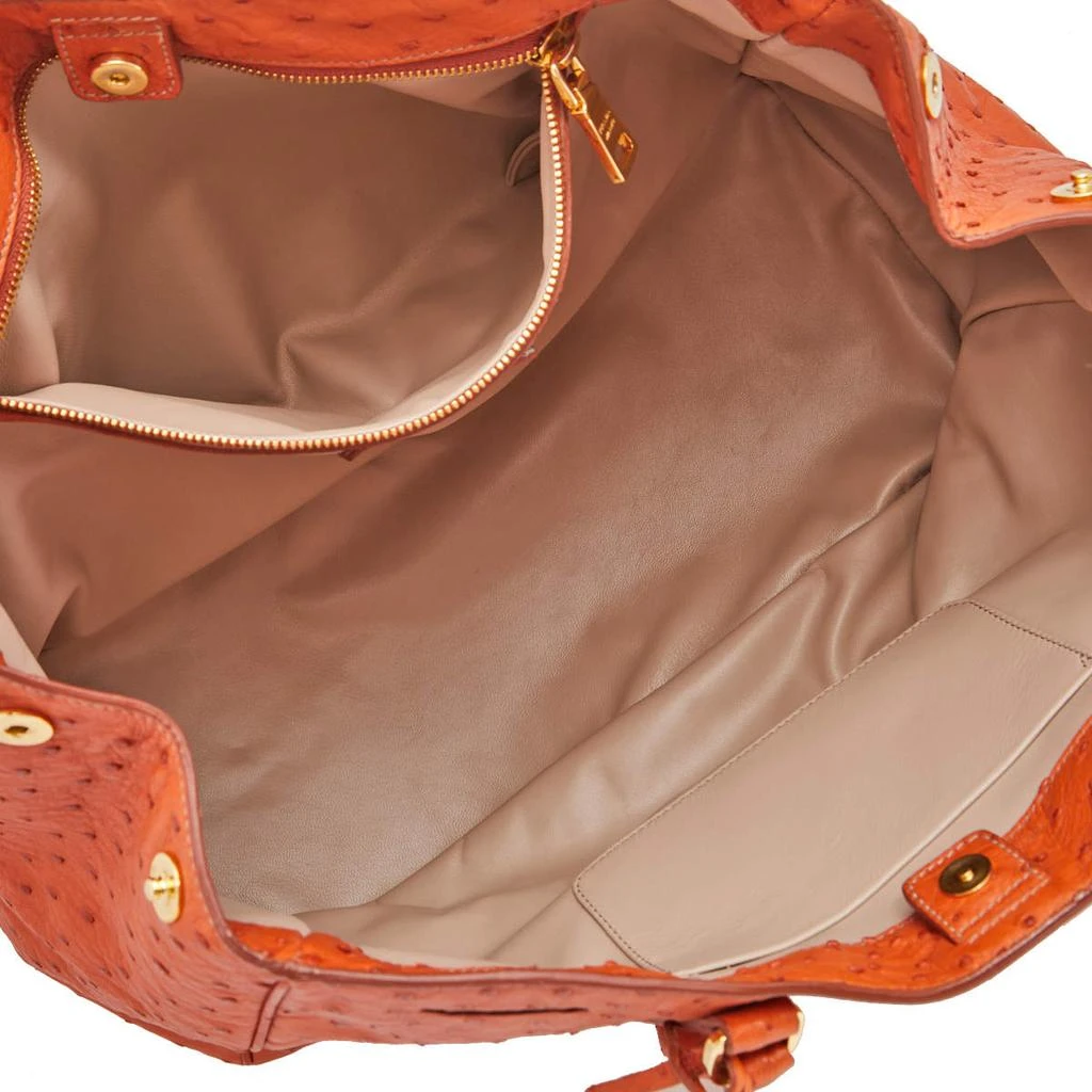 Prada Orange Ostrich Large Gardner's Tote 商品